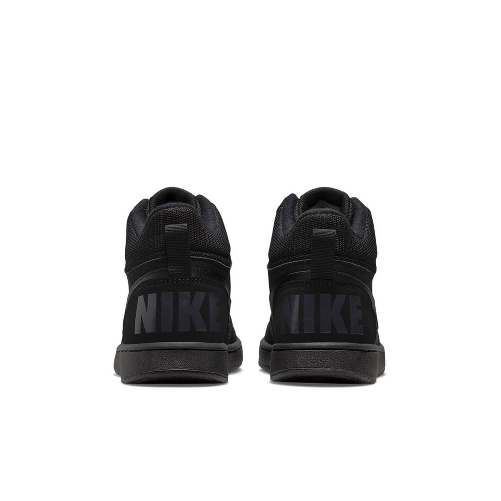 Nike Court Borough Mid Triple Black Youth Size 6Y Sneakers - Picture 5 of 6